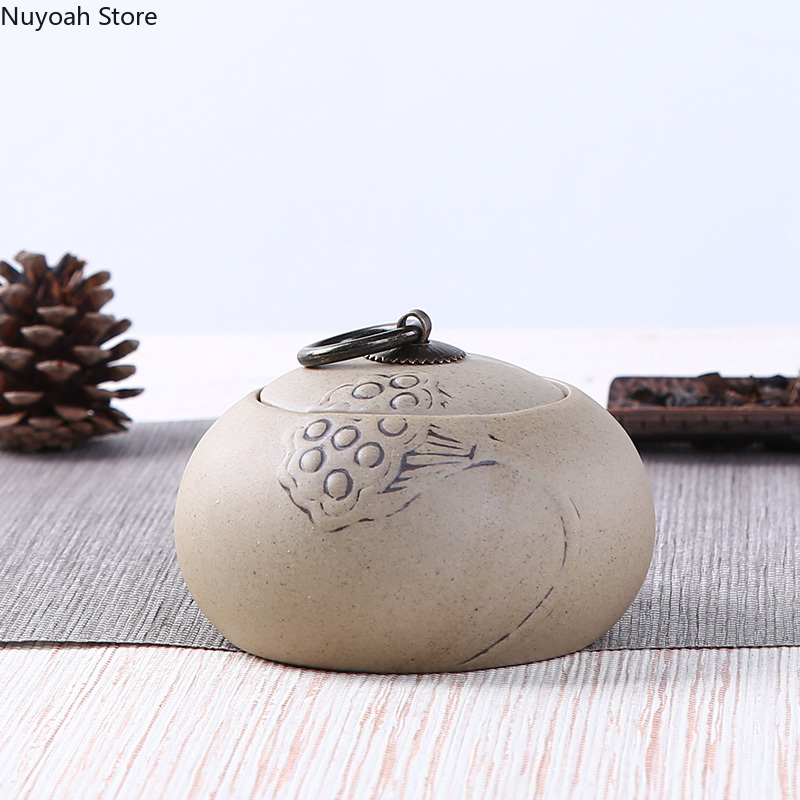 Tagine Clay Pot - Teh Caddy Keramik Ungu Tanah Liat