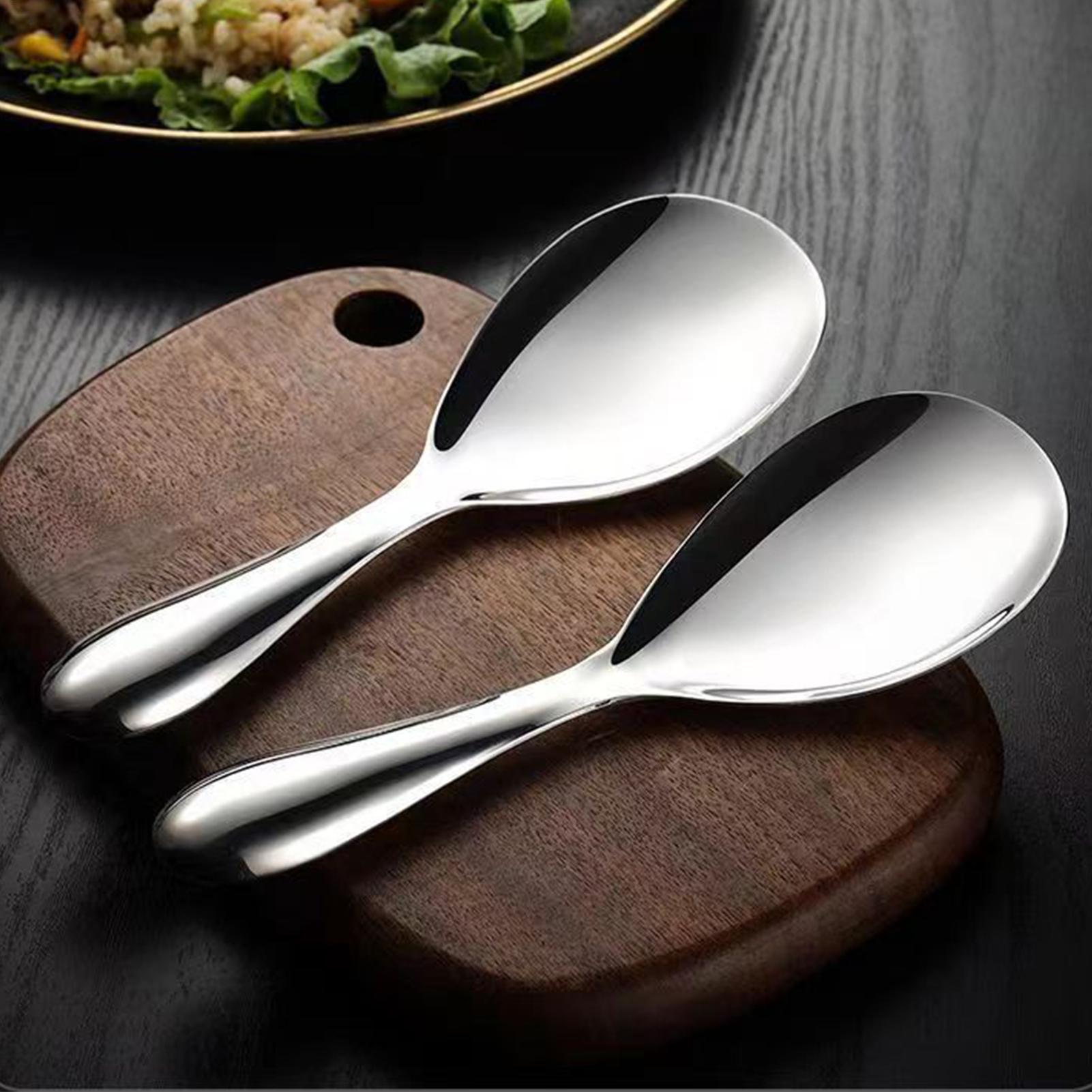 Home Cooking Services - Sendok Nasi Baja Tahan Karat 20.5X7Cm