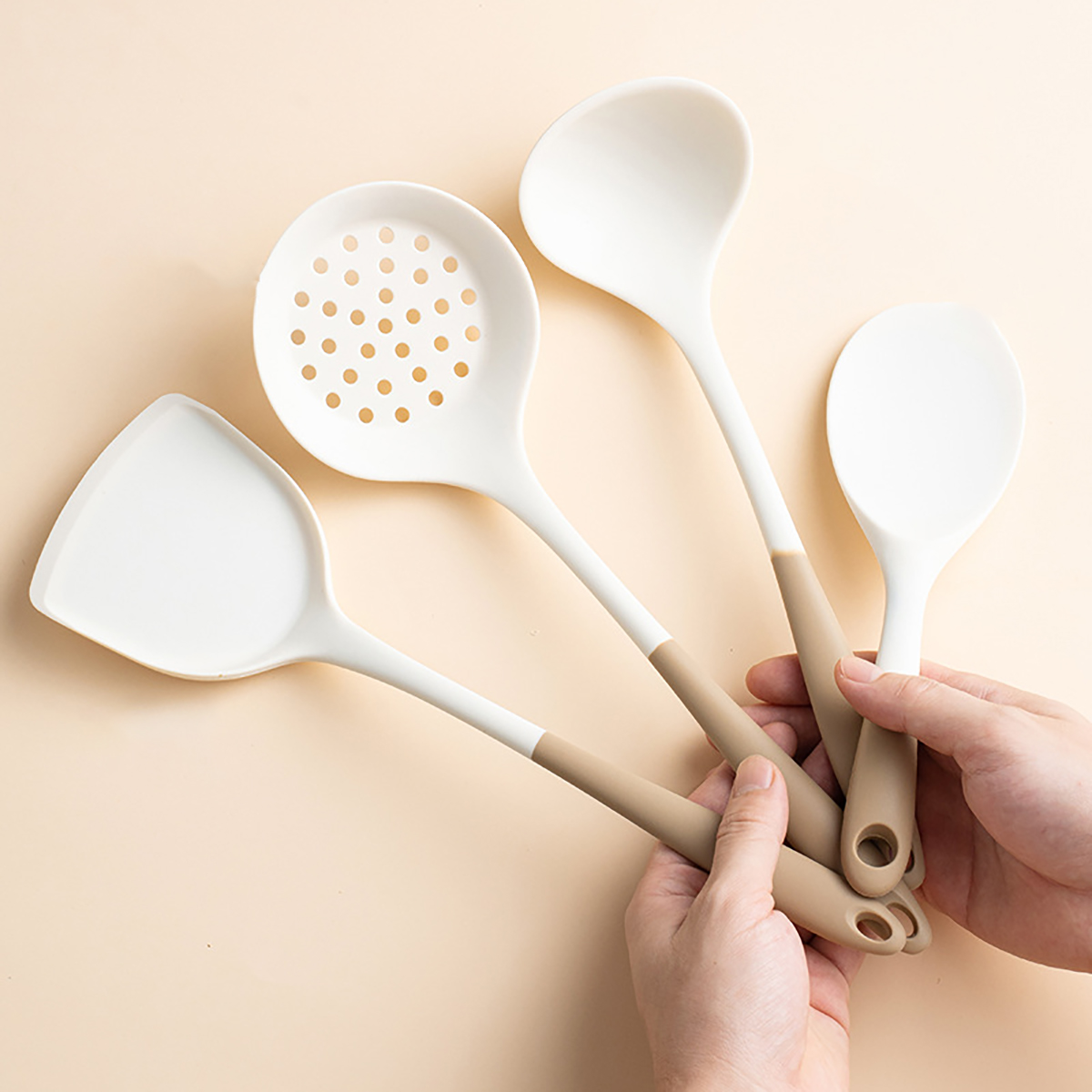 Peralatan dapur silikon, 4 bua - Home Cooking Services ulasan dan harga